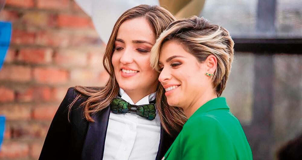 Ana María Aristizábal y maría Juliana RuizSe casaron por lo civil el 24 de octubre de 2020.