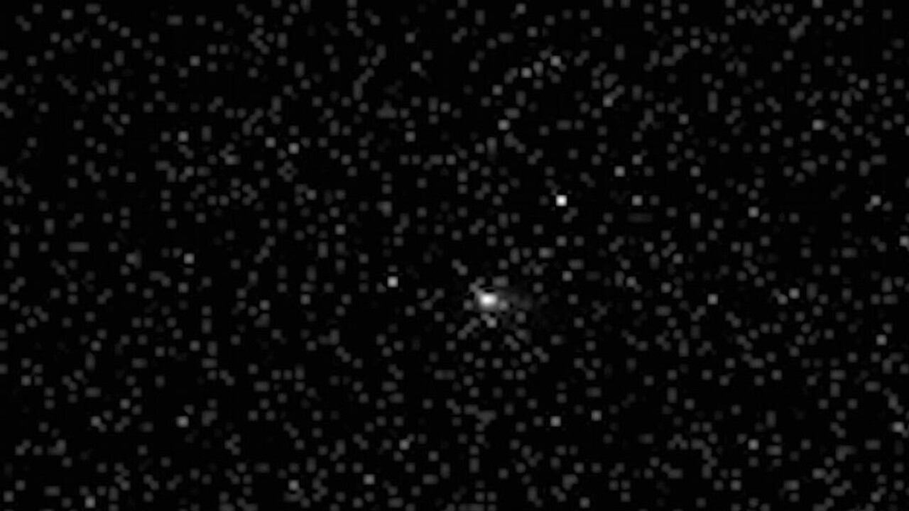 El objeto interestelar 3I/ATLAS, fotografiado por la sonda china Tianwen-1.