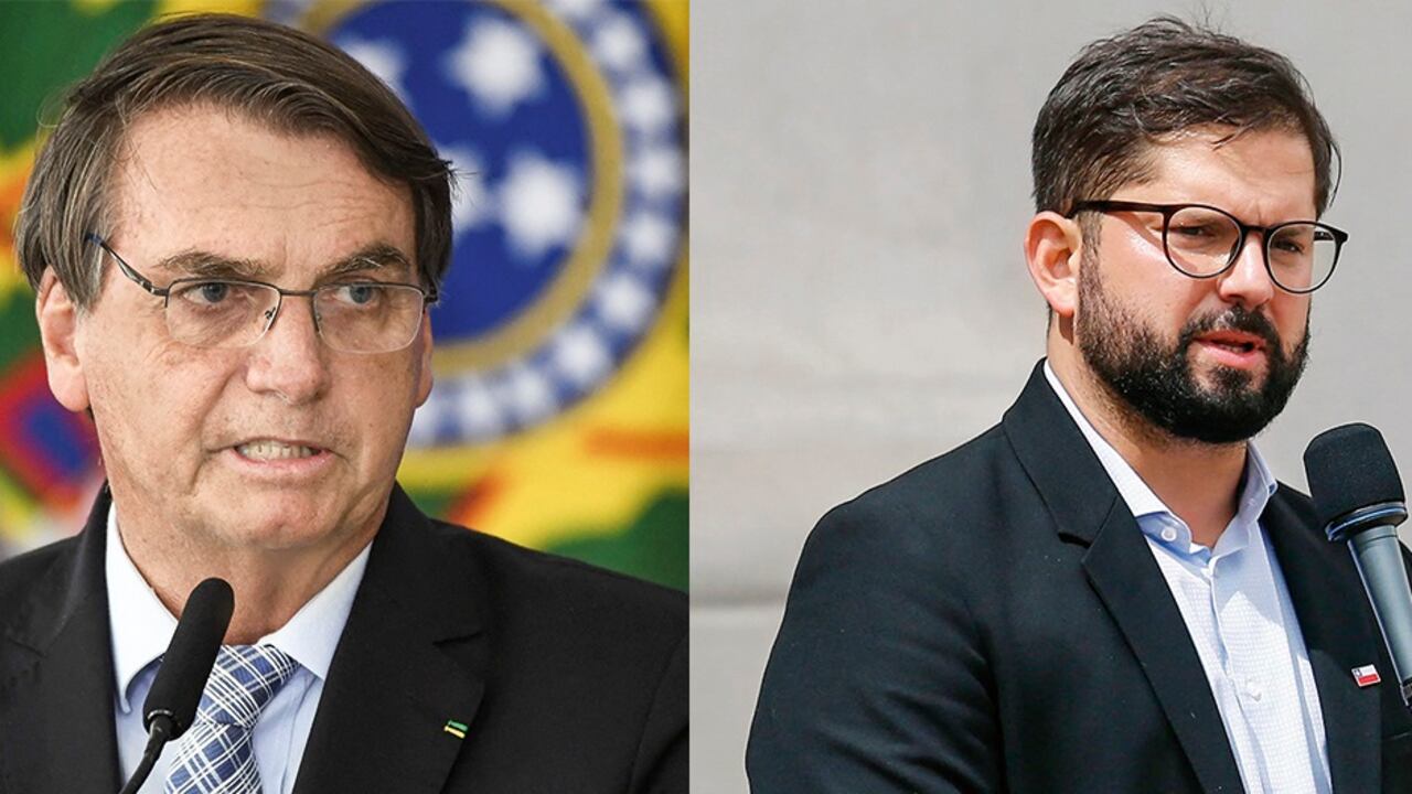 Jair Bolsonaro y Gabriel Boric.