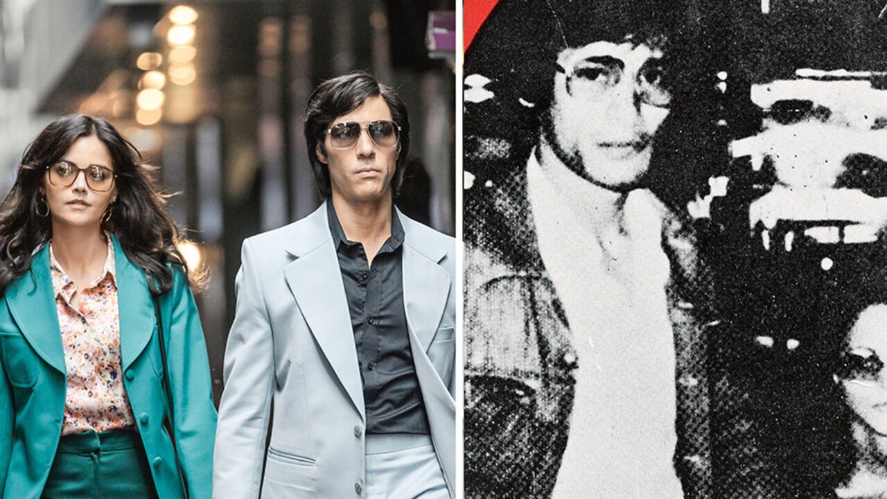 Jenna Coleman y Tahar Rahim interpretan a Marie-Andrée Leclerc y Charles Sobhraj, quienes aparecen a la derecha. Ella murió de cáncer en 1984.