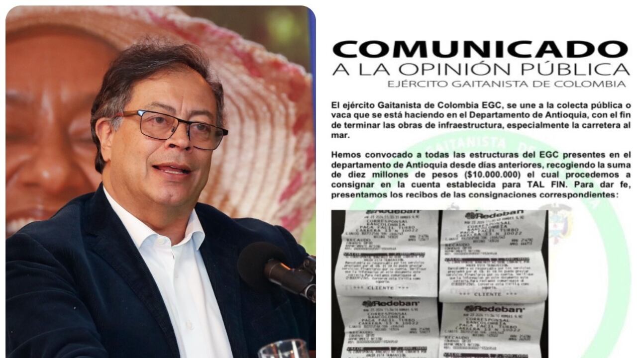 Presidente Petro pide investigar supuestos aportes del Clan del Golfo.