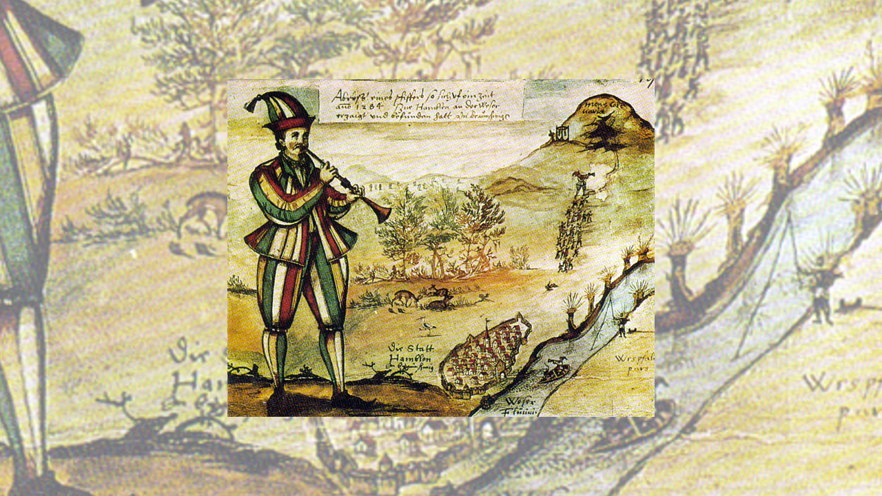 Augustin von Moersperg - This image scanned from 『ハーメルンの笛吹き男』 ISBN 4-480-02272-4, that was published by Abe Kinya in 1988.
Dominio público, https://commons.wikimedia.org/w/index.php?curid=68665