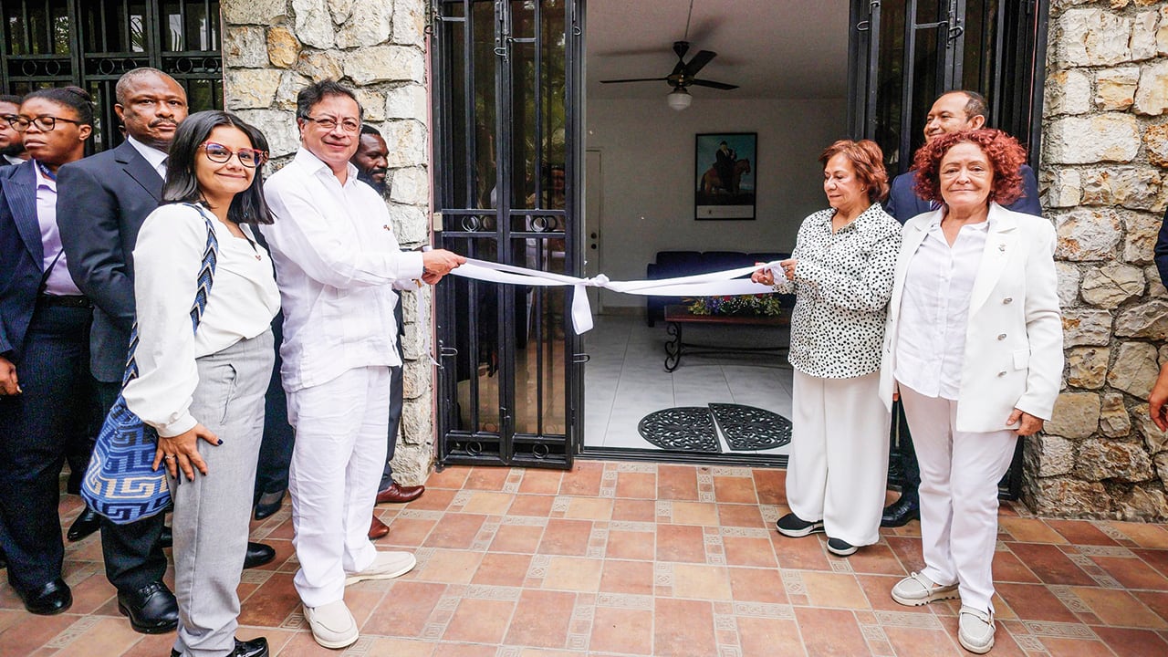 Visita de Gustavo Petro a Haití.