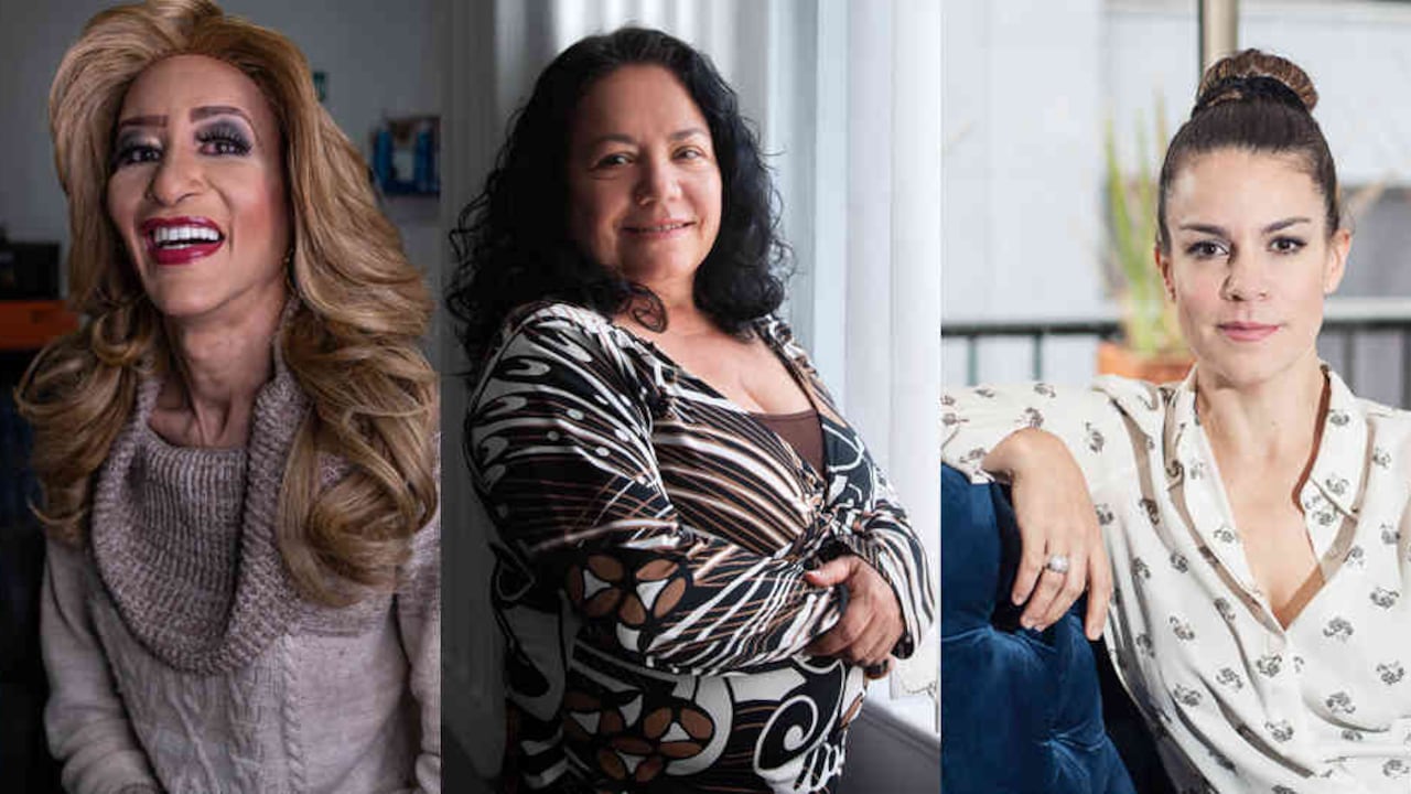 (De izquierda a derecha) Charlotte Schneider, María Isabel Covaleda y María Eugenia Cruz.