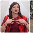 María Paz Gaviria y la imagen que se encontró en Pereira tras el terremoto.