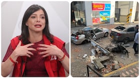 María Paz Gaviria y la imagen que se encontró en Pereira tras el terremoto.