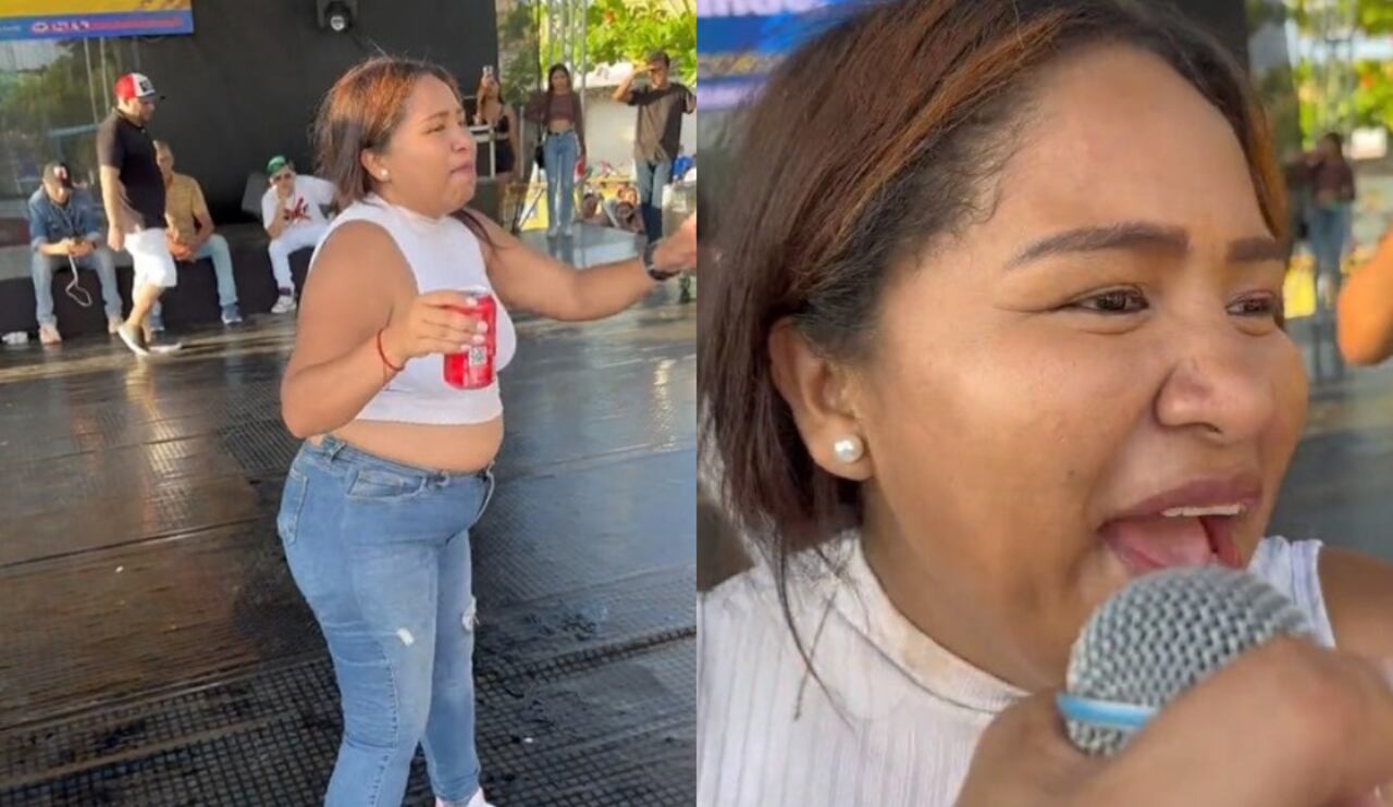 Diana, la mujer que acabó inconsciente tras concurso de 'El más tomador' en Montería. Foto: Twitter @soypequenojuan
