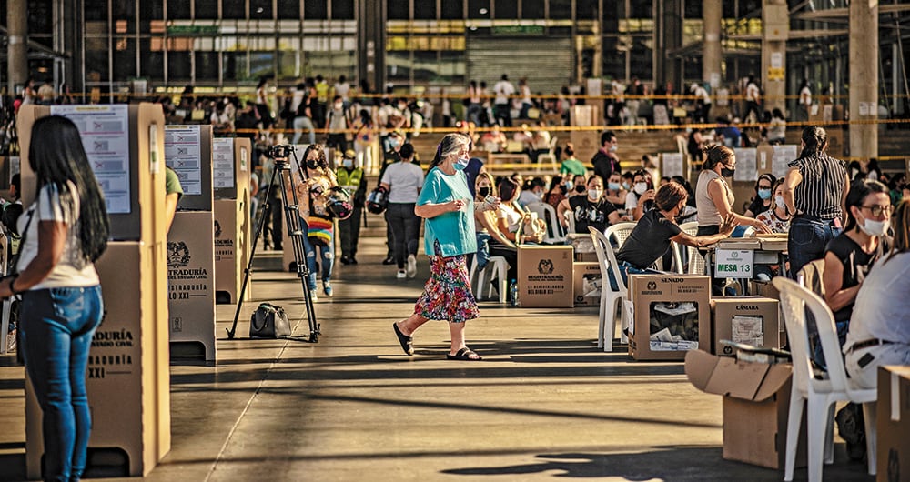 Así se vio la jornada electoral para Congreso en Colombia 