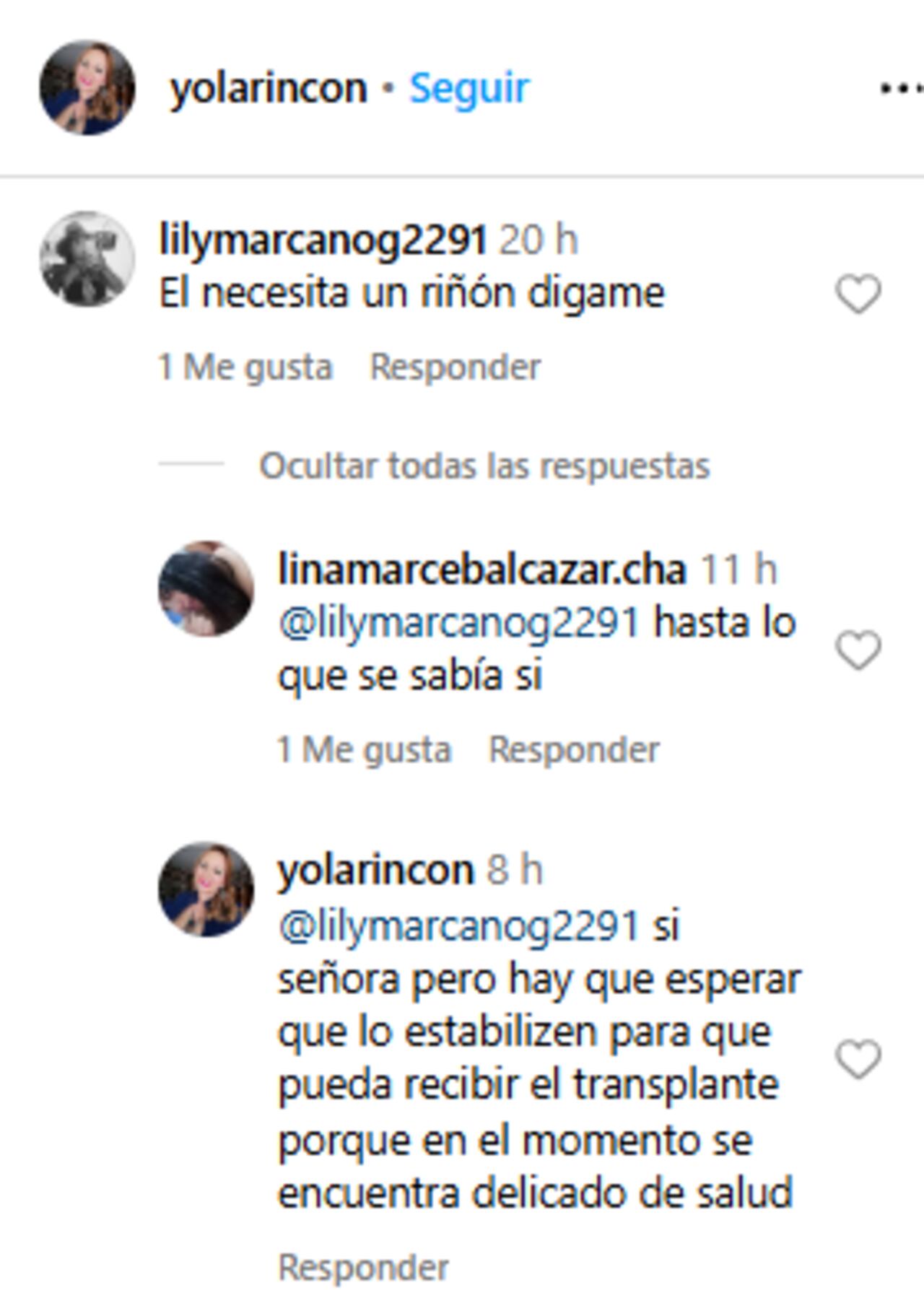 En medio de la grave salud de Miguel Ángel Díaz, quien se encuentra intubado en la UCI, un usuario en Instagram se ofreció a contribuir en la donación de un riñón, destacando la disposición de la comunidad para ayudar a su recuperación.