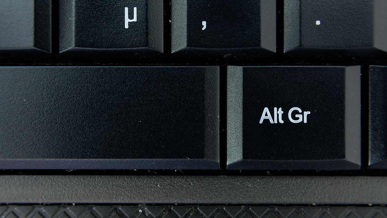 La tecla Alt Gr es una de las que más intriga a quienes utilizan teclados.