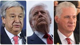 Antonio Guterres, Donald Trump y Miguel Díaz-Canel