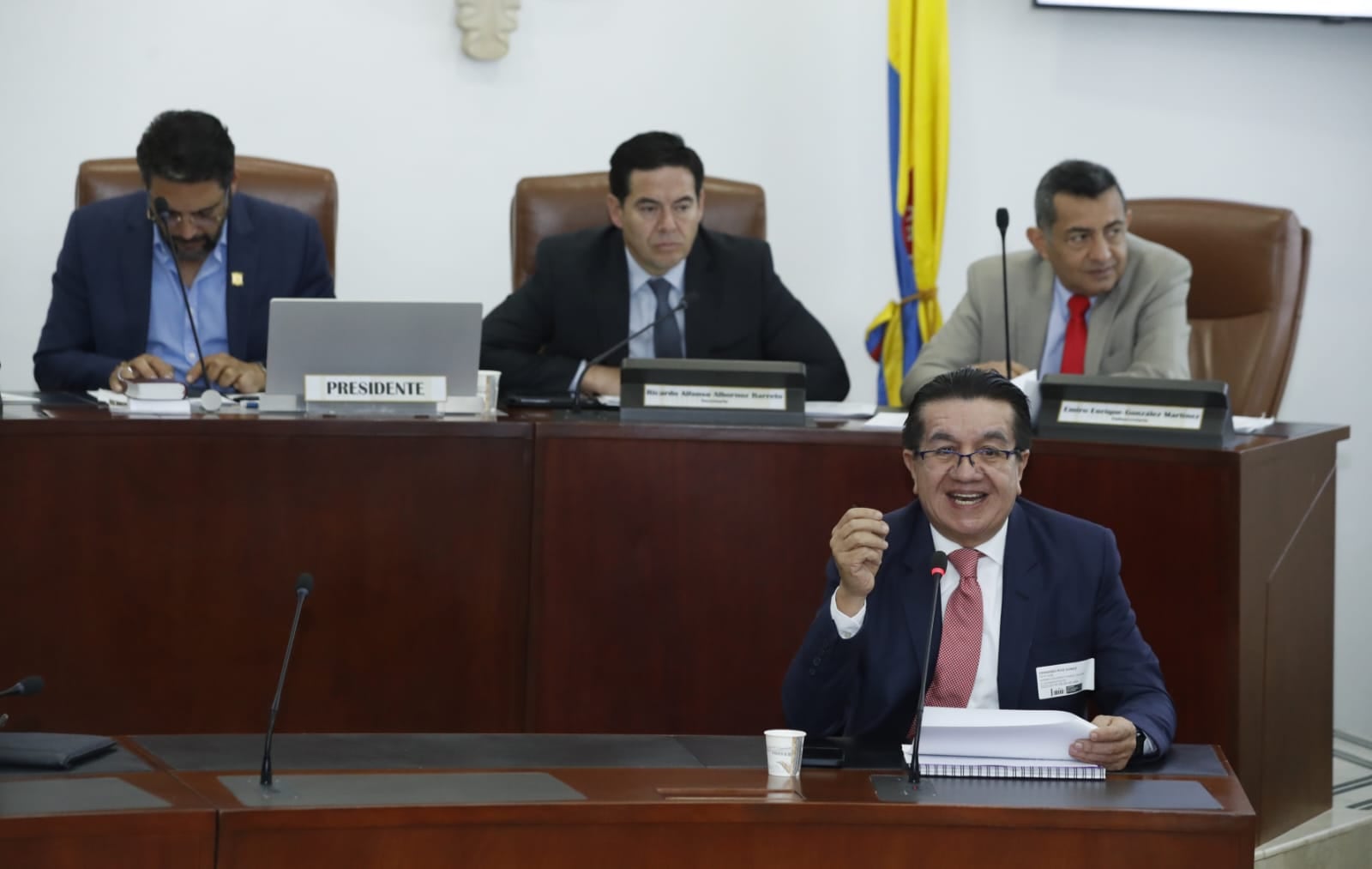 Exministro Fernando Ruiz en la Comisión Séptima de Cámara.