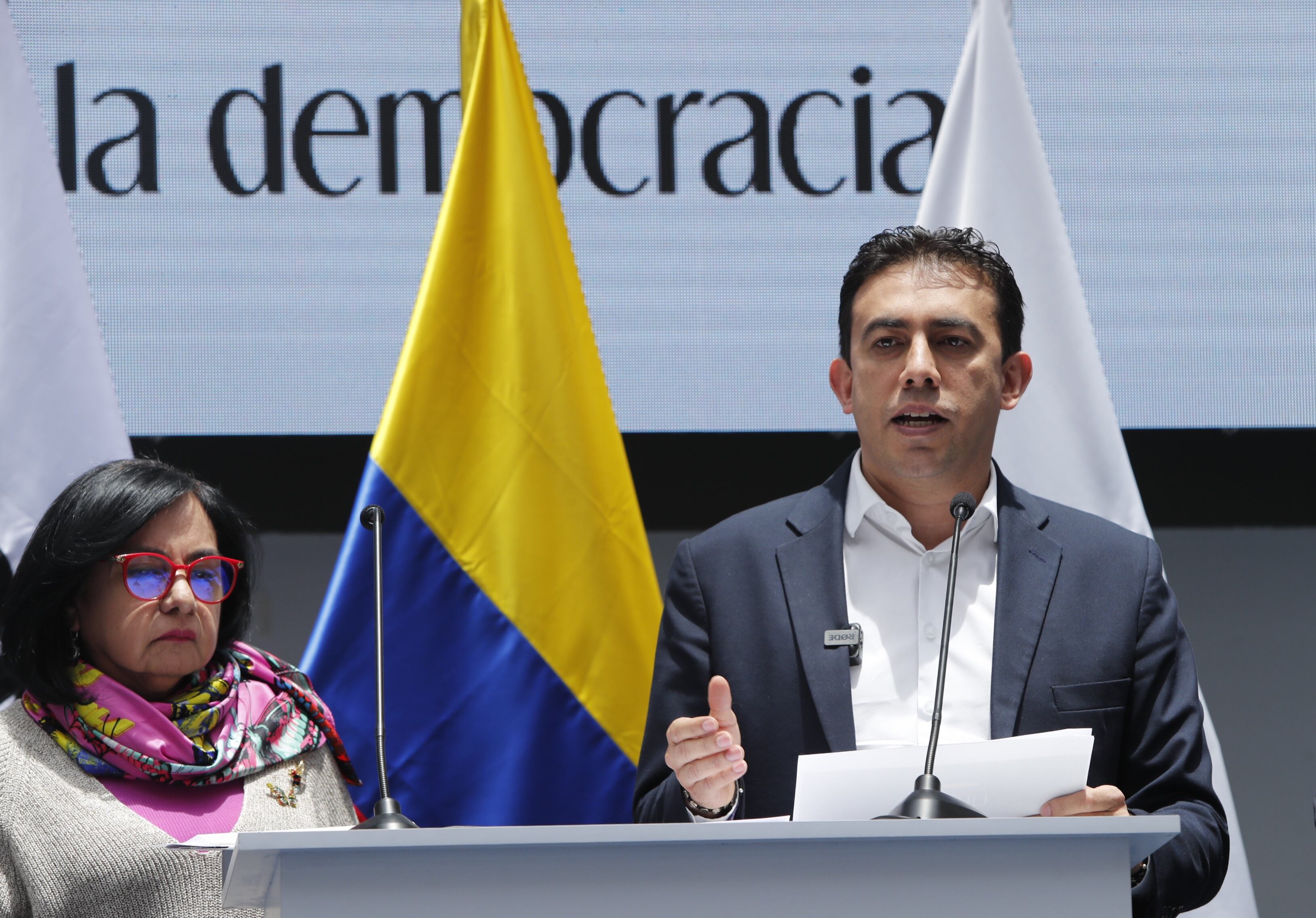 Registrador Alexander Vega Rocha, rueda de prensa nuevo escrutinio de votaciones