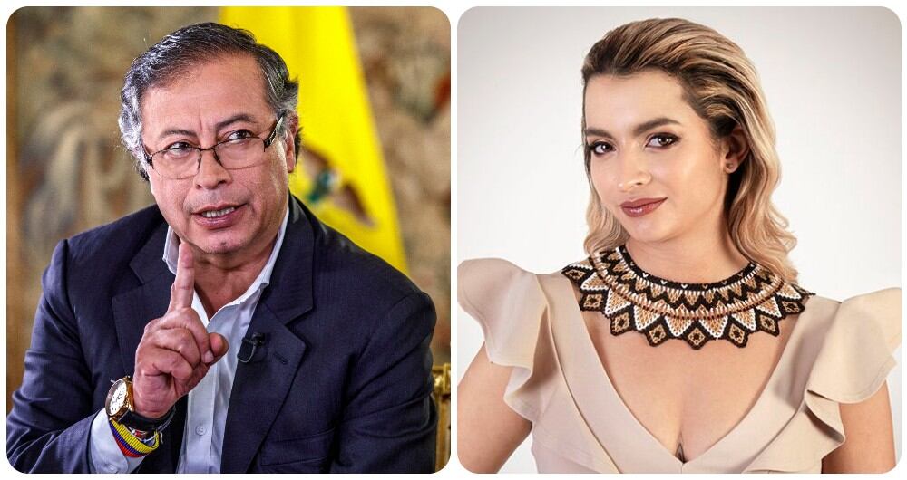 Gustavo Petro y su hija, Andrea Petro.