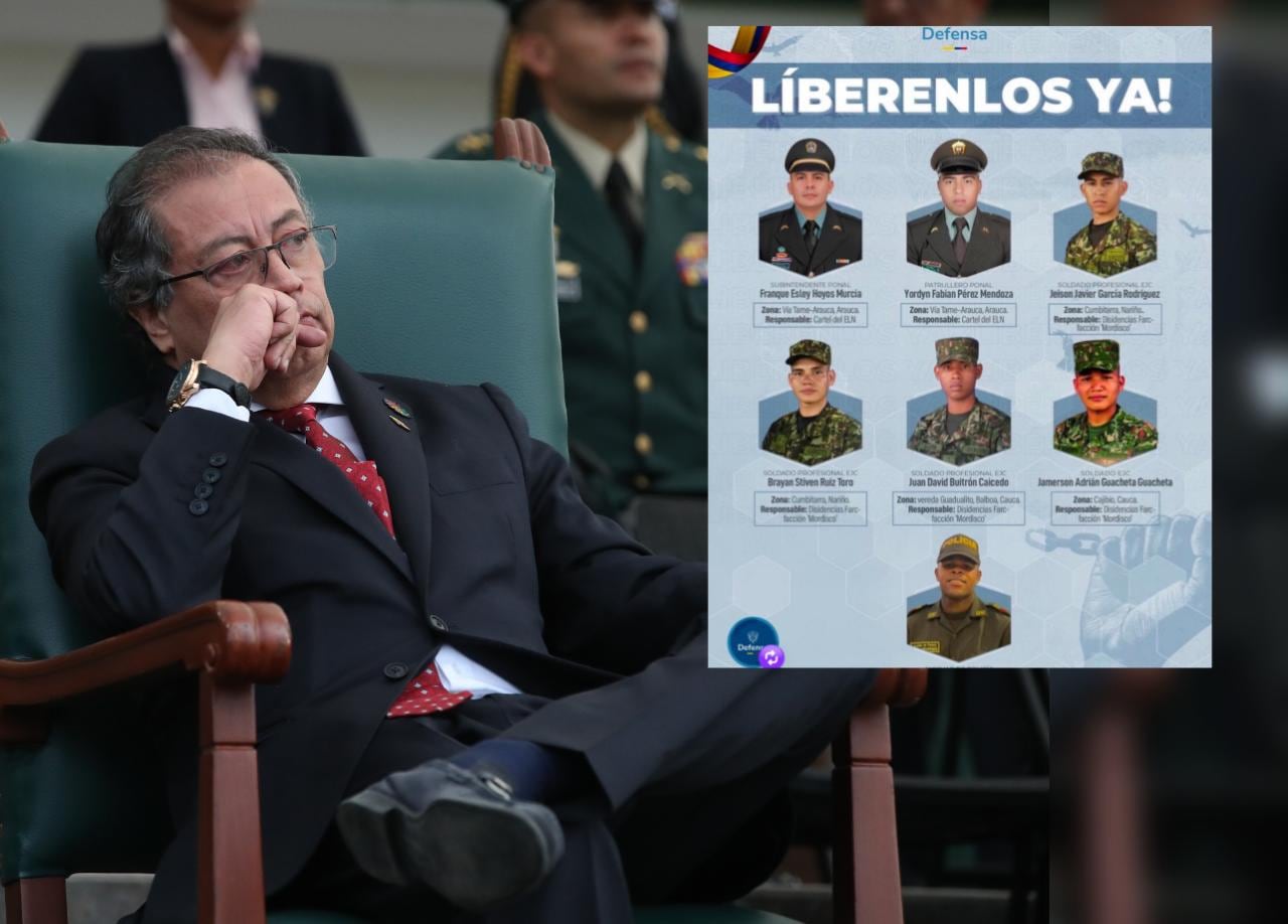 “No hemos recibido respuesta suya”: Familiares de policías y militares secuestrados hacen duro reclamo al presidente Gustavo Petro.