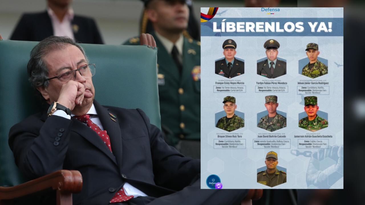 “No hemos recibido respuesta suya”: Familiares de policías y militares secuestrados hacen duro reclamo al presidente Gustavo Petro.
