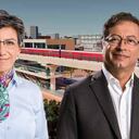 Claudia López y Gustavo Petro pelea Metro
