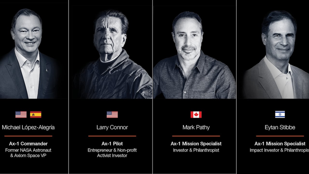 Primera tripulación privada programada para la Estación Espacial
AXIOM SPACE
26/1/2021