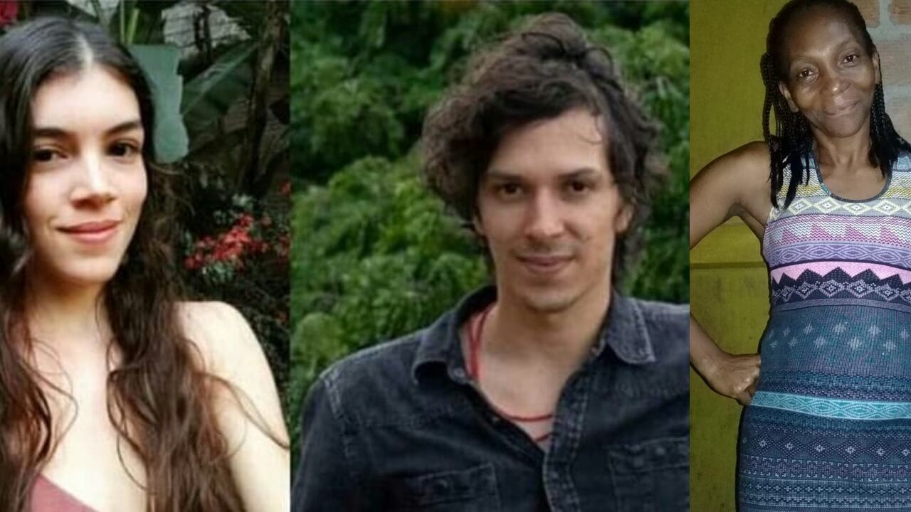 Ana María Ortíz. Carmen Julia Riascos y Leonardo Cortés.