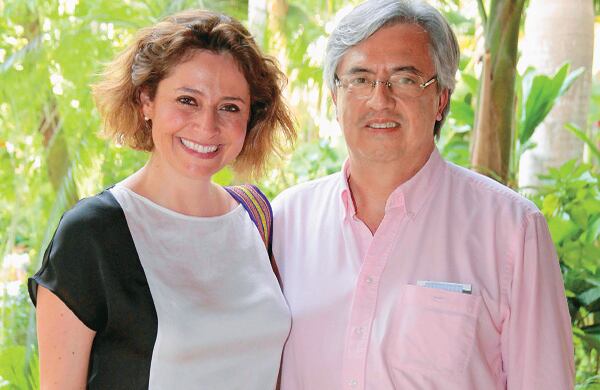 María Lucía Fernández y Ricardo Alarcón.