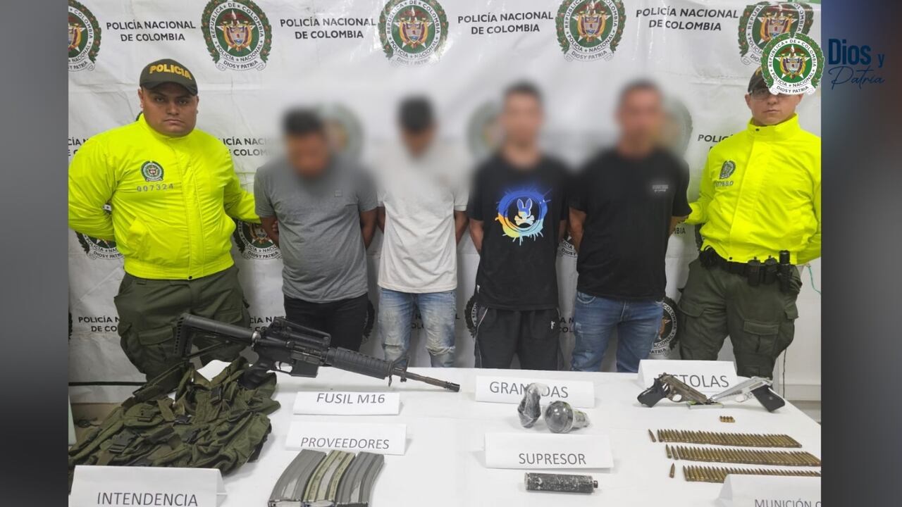 Los capturados por la Policía en operativo contra los Puntilleros deberán responder por graves delitos.