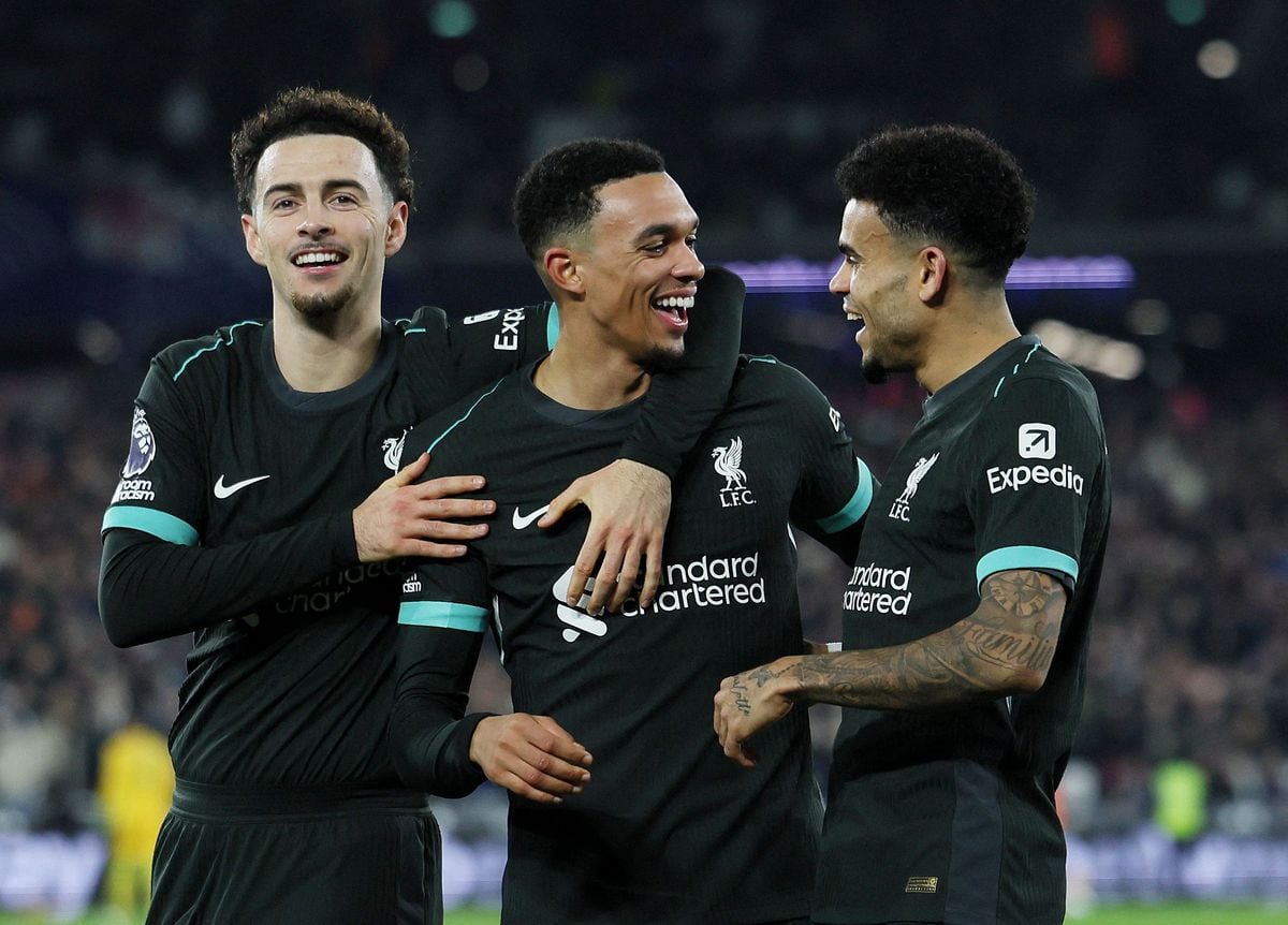 El colombiano Luis Díaz anotó en la goleada 5-0 del Liverpool FC sobre el West Ham en la Premier League.