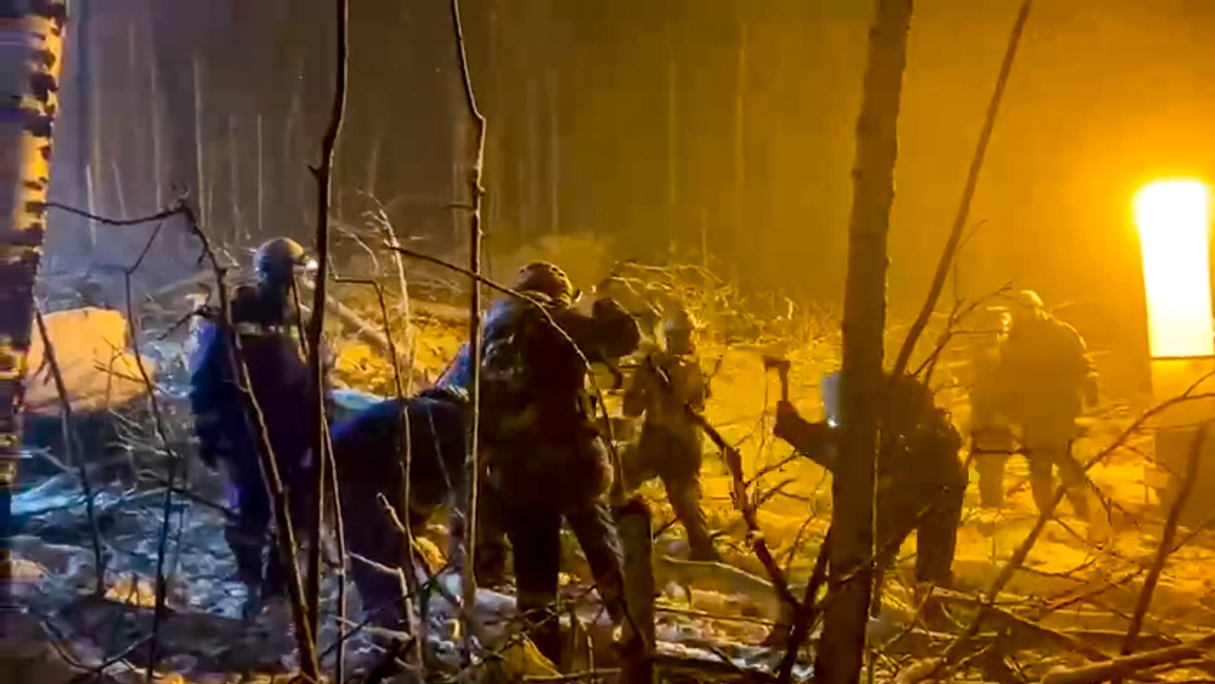 (Russian Emergency Ministry Press Service via AP)