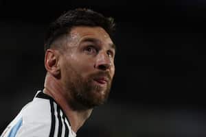 Lionel Messi ingresó en el segundo tiempo.