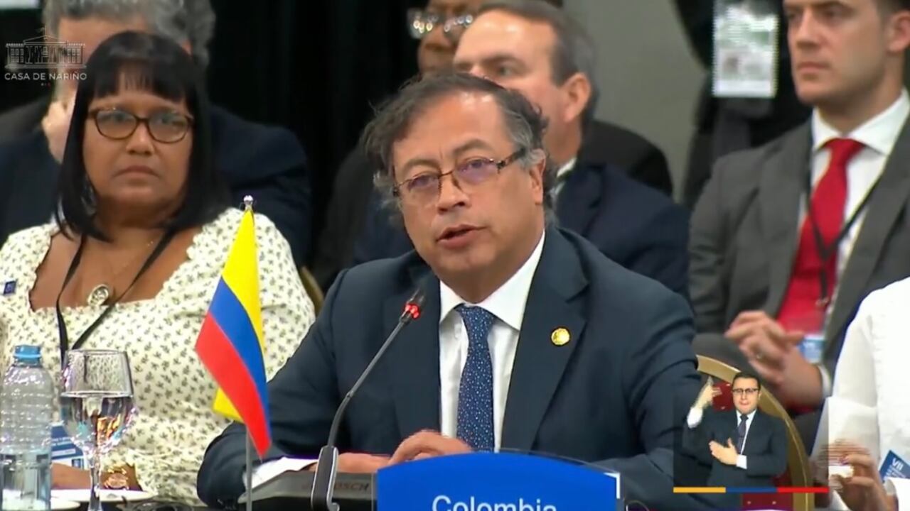 Presidente Gustavo Petro en la Celac, en Argentina.