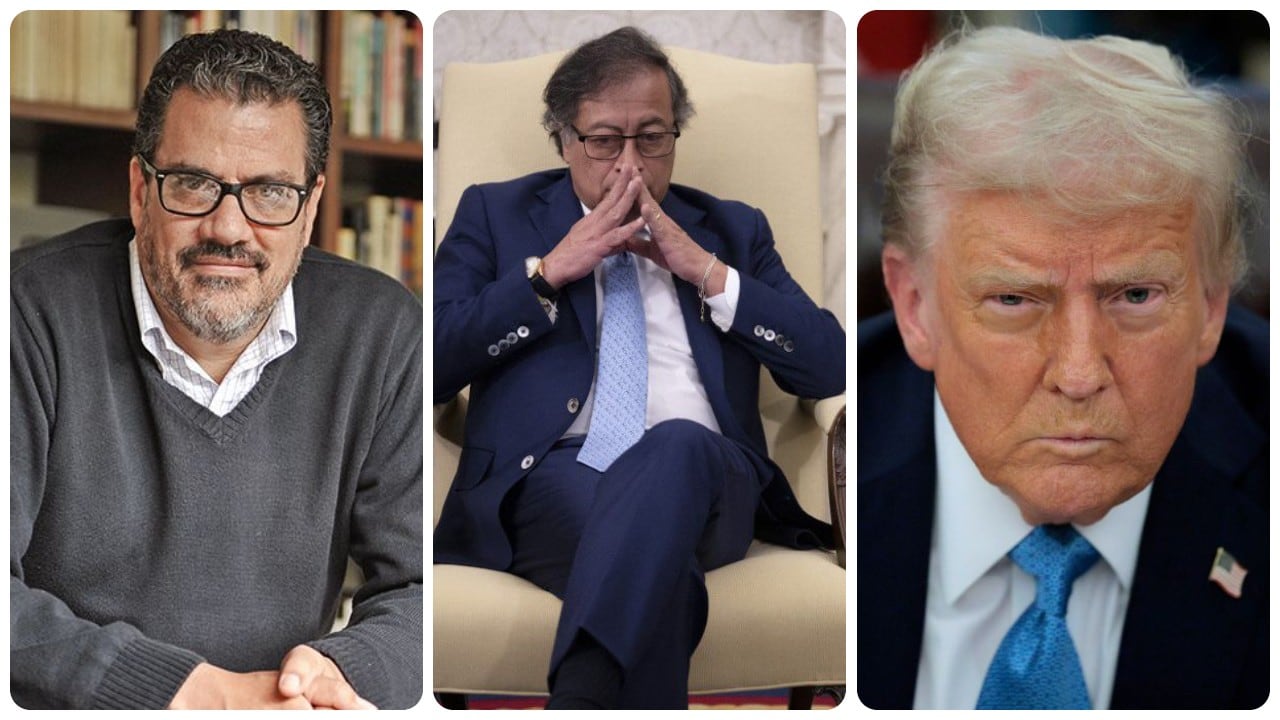 Mauricio Vargas, Gustavo Petro y Donald Trump.