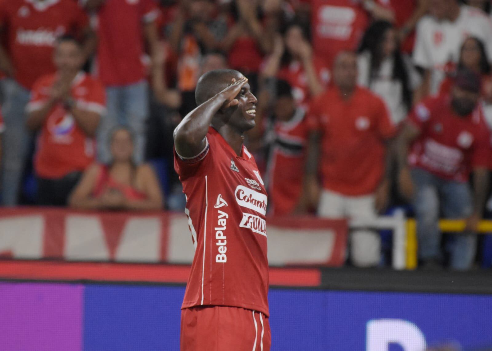 Imagen del partido entre América de Cali e Independiente Medellín, por la fecha 2 de los cuadrangulares finales de la Liga I-2023.