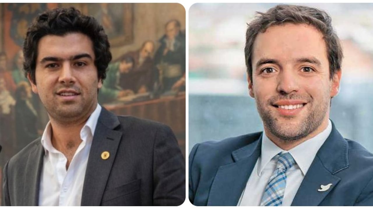 El concejal Martín Rivera y Luis Ernesto Gómez.
