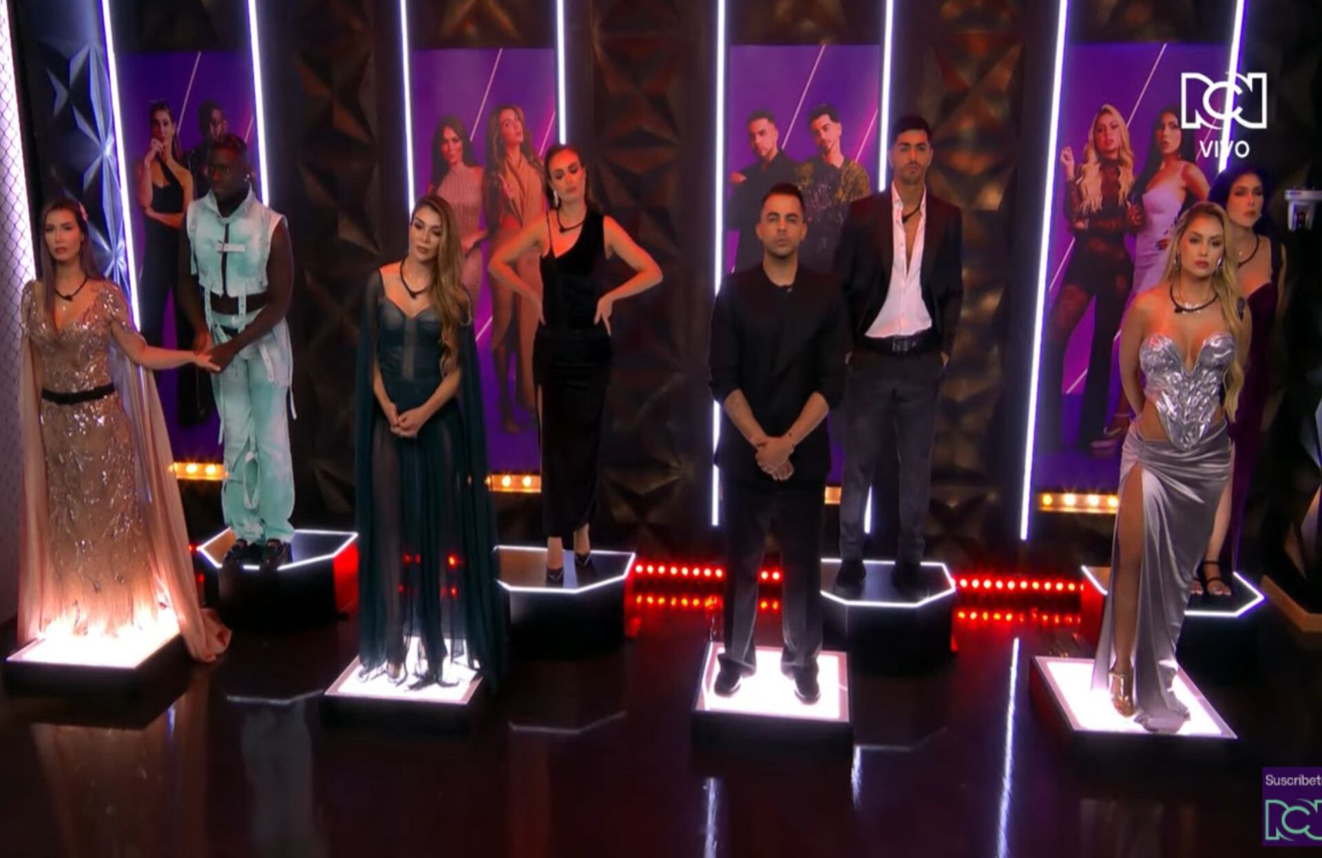 Noche de eliminación en La casa de los famosos Colombia.