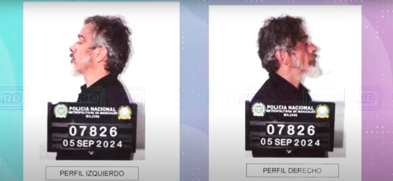 Estas fueron las imágenes que le tomaron al actor tras ser capturado.