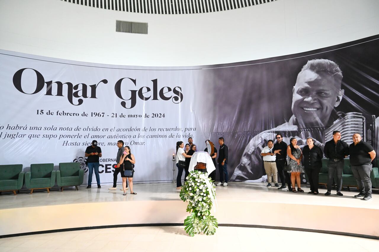 Exequias del cantante vallenato Omar Geles, en Valledupar