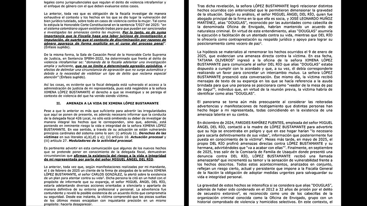 El abogado Sebastián Erazo presentó esta delicada denuncia ante la Fiscalía General de la Nación.