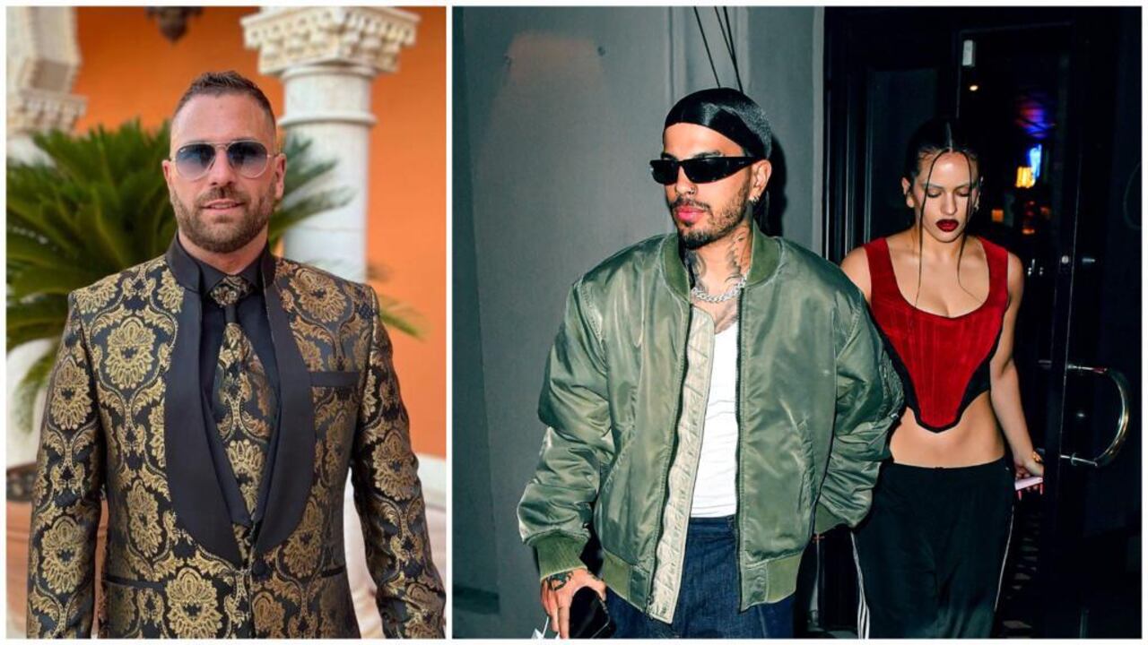 Jordi Martin, Rauw Alejandro y Rosalía, respectivamente.