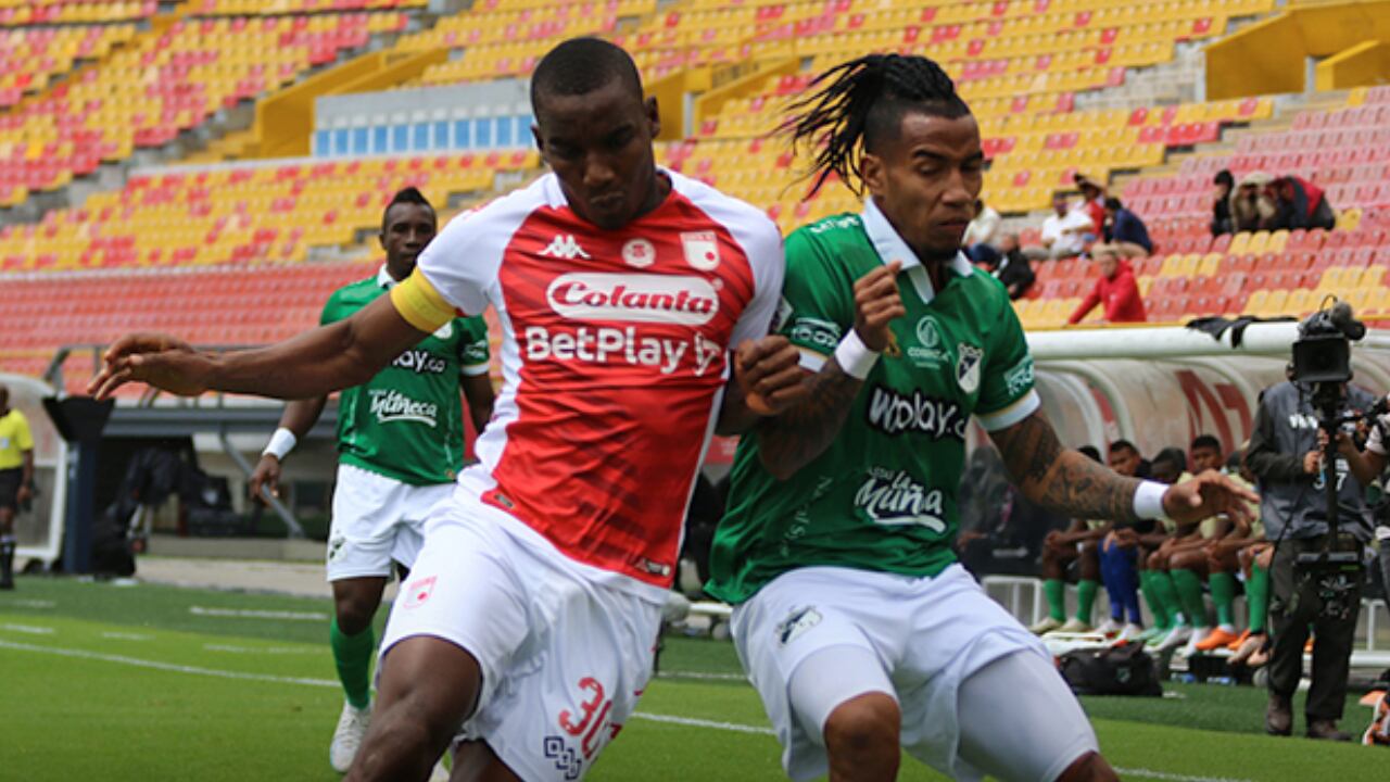 Dairon Mosquera salió como capitán de Independiente Santa Fe