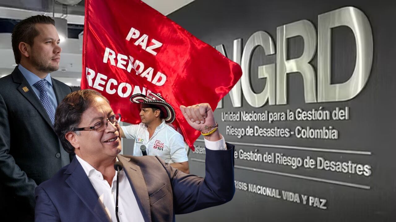 Andrés Calle y Gustavo Petro.