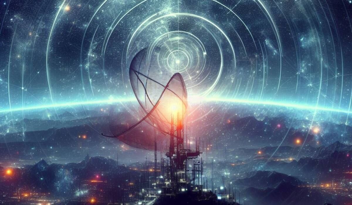 Señales de radio captadas en la Tierra y que provienen de un lugar lejano del universo.