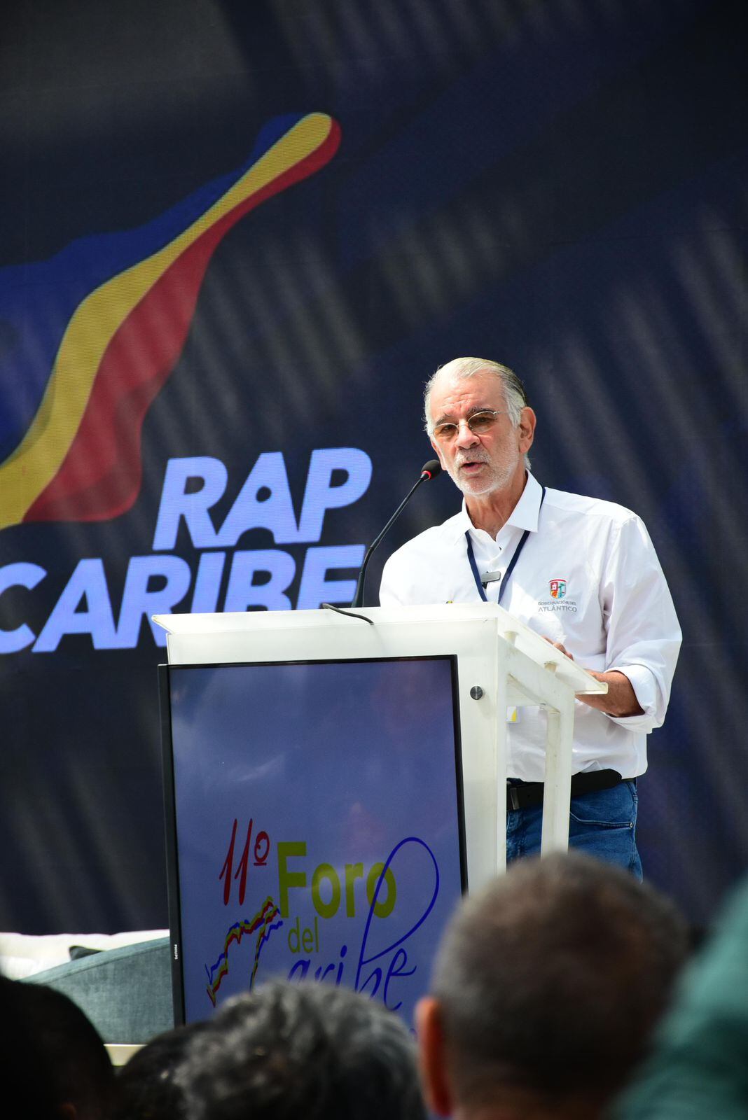 Eduardo Verano, gobernador del Atlántico, en foro de Rap Caribe