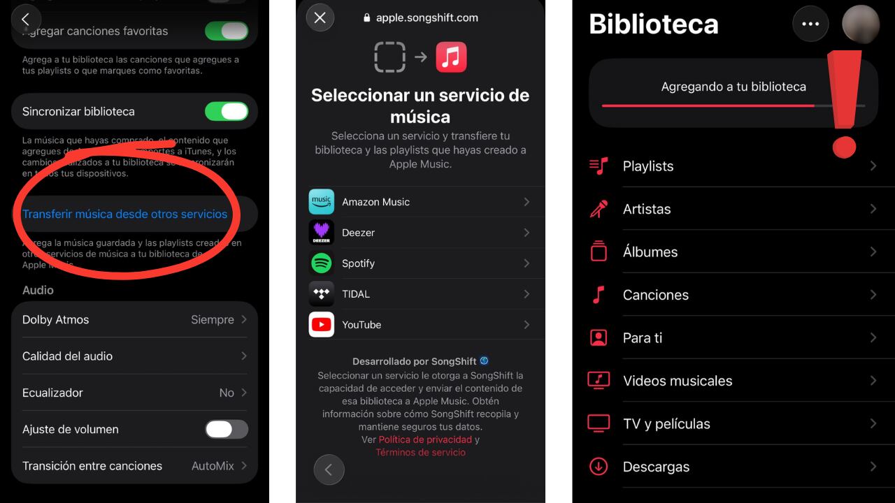 Transferir gratis música de otras aplicaciones a Apple Music