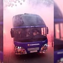 Altercado con el bus del Barcelona.