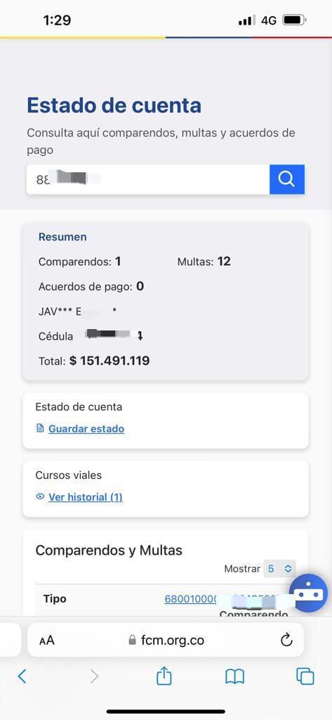 Esta es la millonaria que tiene el motociclista por multas.