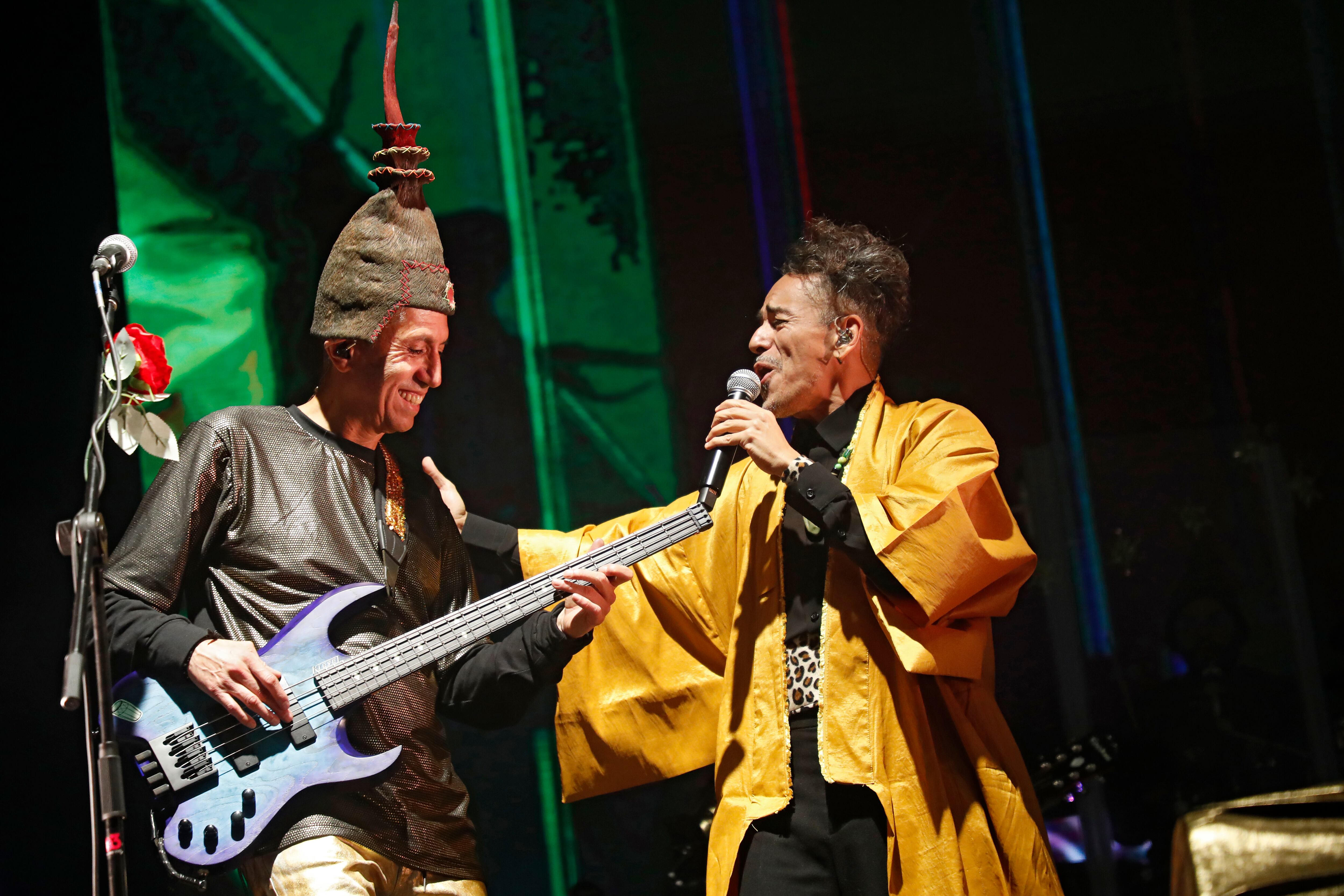 Concierto Aterciopelados 28 años  El Dorado su segundo trabajo de estudio Andrea Echeverri y Héctor Buitrago , junto a Carlos Vives y al cantante de Café Tacvba, Rubén Albarrán
Palacio de los Deportes de Bogotá 
22 de abril de 2023
Foto Guillermo Torres Reina / Semana