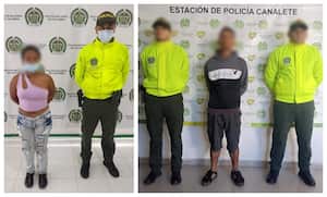 Un hombre y una mujer de 35 y 19 años, respectivamente; quienes eran requeridos por presuntamente haber cometido delitos sexuales