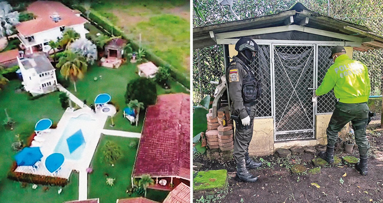 Durante semanas, los hombres de la Polfa vigilaban los movimientos del Viejo en su finca en Mariquita. Ahí fue encontrada una caleta con miles de documentos que hoy son prueba del fraude tributario.