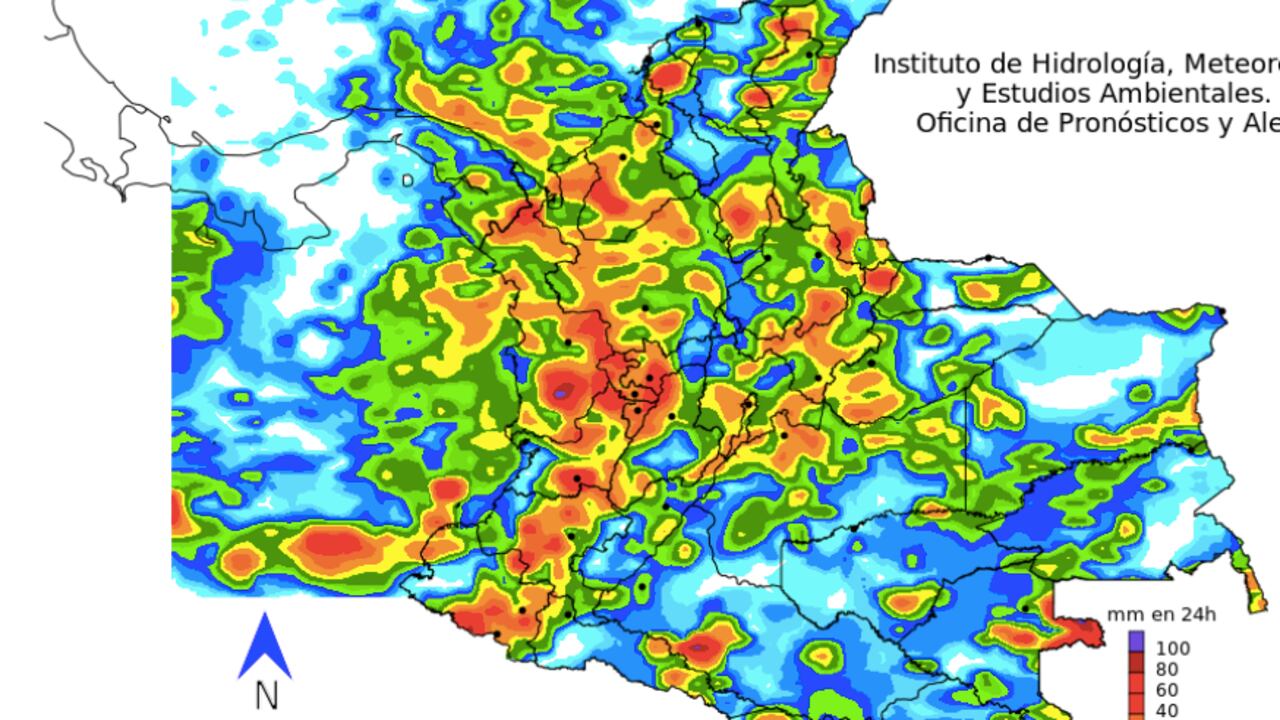 Pronóstico del Ideam.