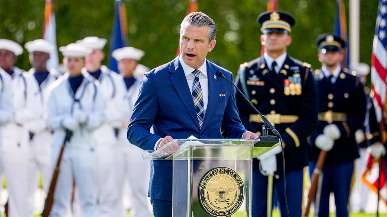 Secretario de Guerra, Pete Hegseth (Photo by Andrew Harnik/Getty Images)