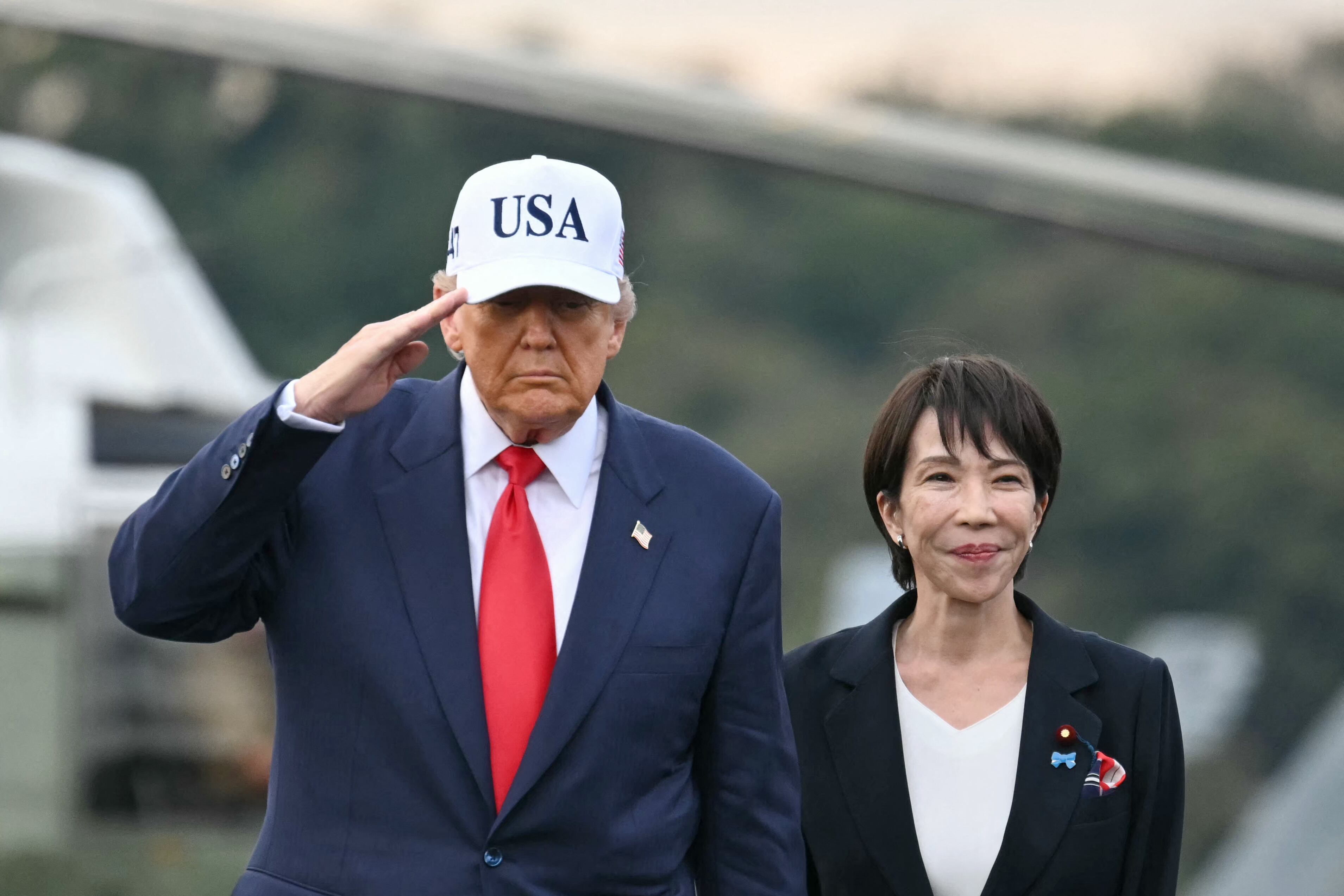 Trump en Japón.